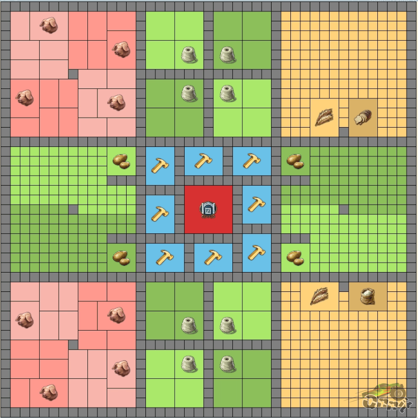 Anno 1800: Optimized City & Production Layouts Modular Area