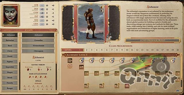 Primary Class: Alchemist