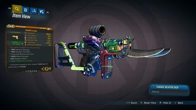 Borderlands 3 MOARR Linage