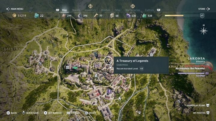  Treasury of Legends Quest Walkthrough