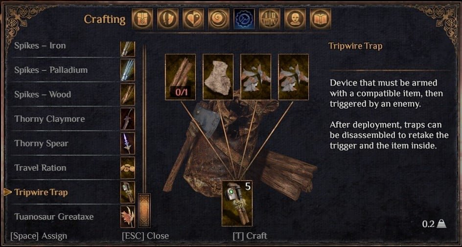 Outward Achievements Crafting