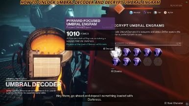 Destiny 2 How to Remove Umbral Engram