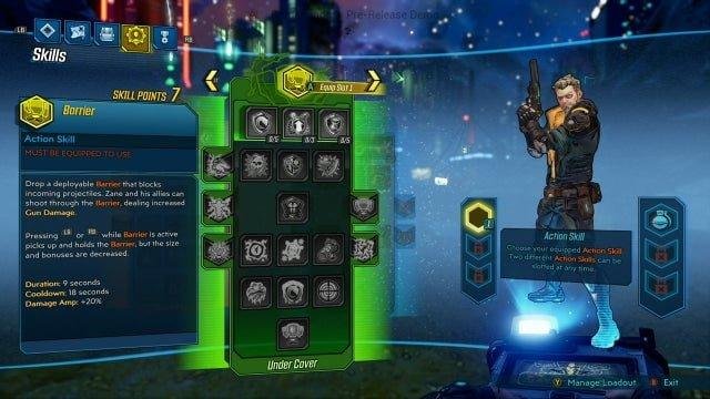 Under Cover Skill Tree