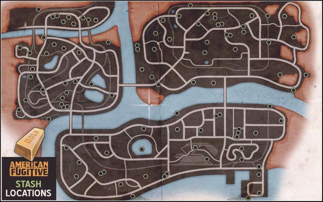 American Fugitive: Loot Stash & Painting Locations 