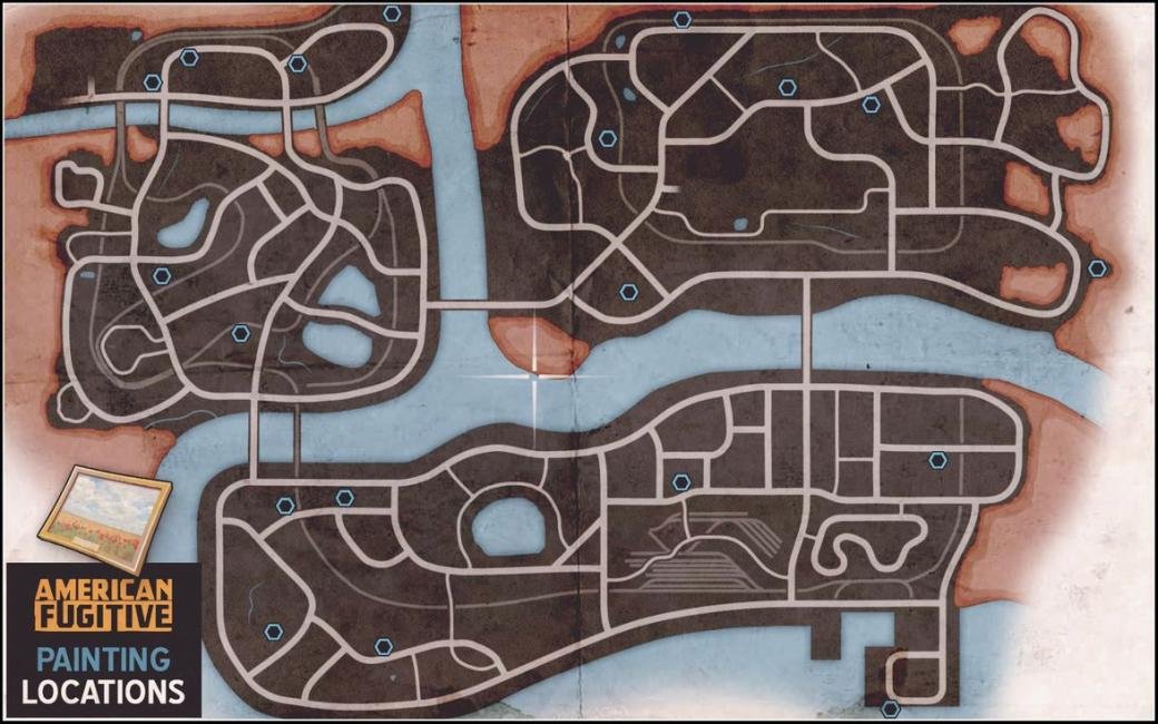 American Fugitive Loot Stash & Painting Locations 