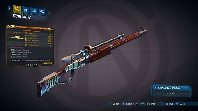 Borderlands 3 Quickdraw Monocle 