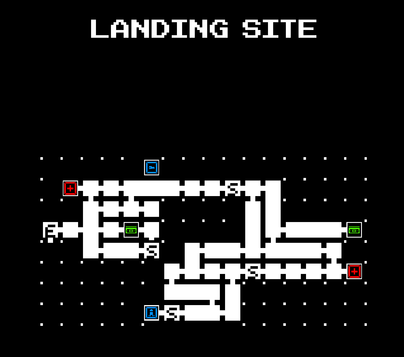 Gato Roboto Area Maps with Upgrade Locations