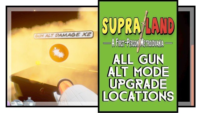 Supraland All Red Gun Beam Upgrades (How to Melt Metal)