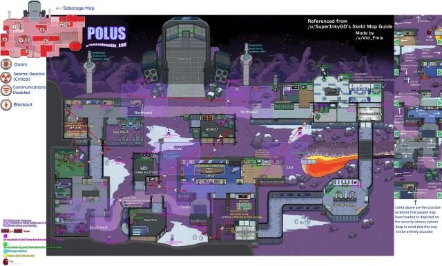 Among Us Maps & Locations (with Anotations)