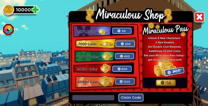 How to Redeem Codes in Miraculous RP