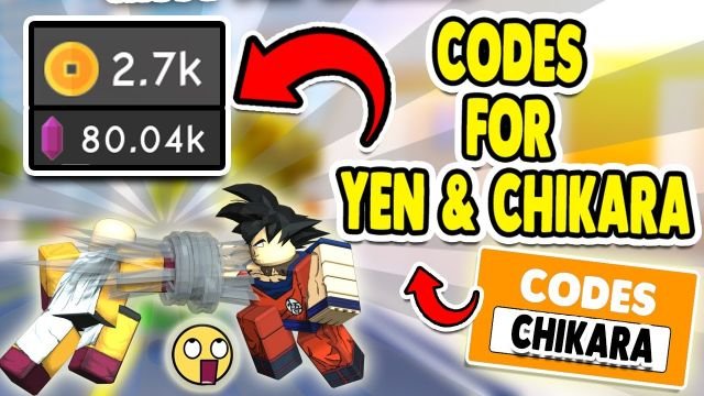 Anime Fighting Simulator codes yen and chikara