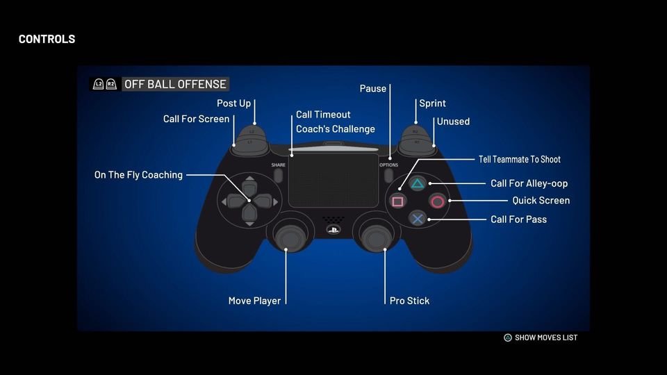 Off-Ball Defense Controls