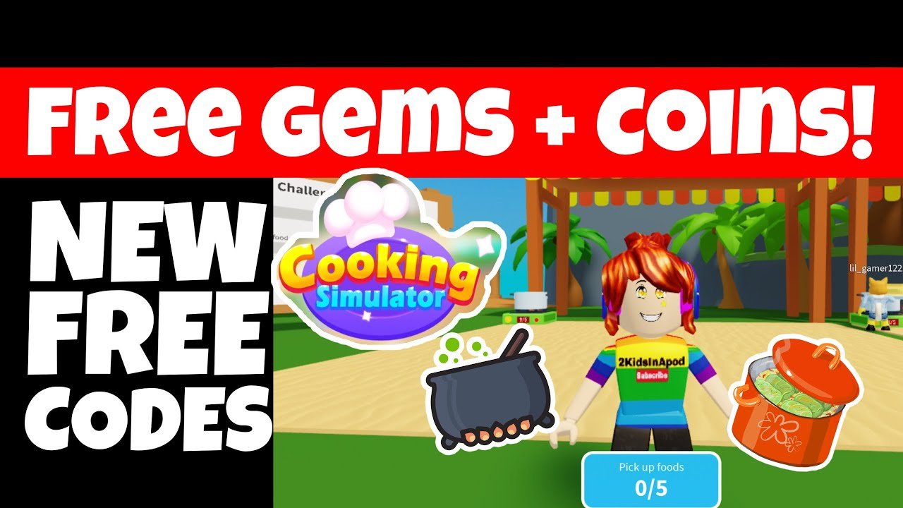 Roblox Cooking Simulator Codes coins, gems and diamonds