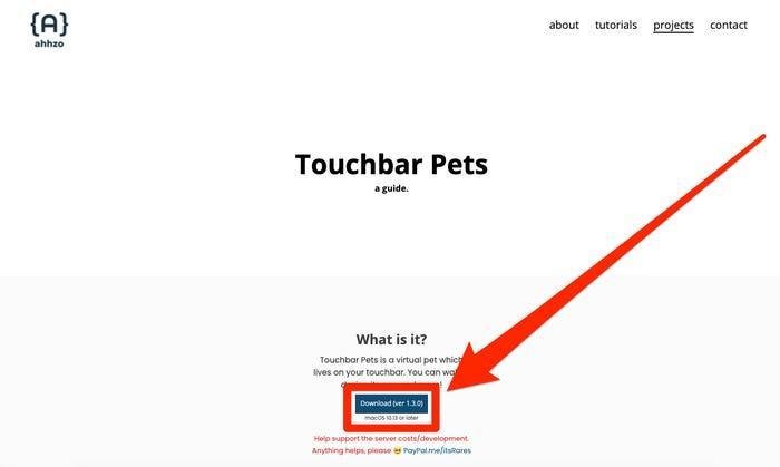 touchbar pets 1