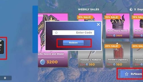 how to redeem codes roblox ballista