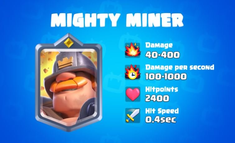 Clash Royale April 2022 Miner Update Mighty Miner 