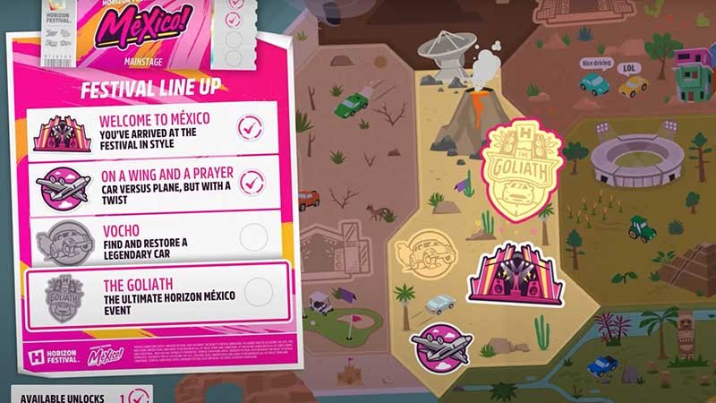 forza horizon 5 how to unlock goliath race