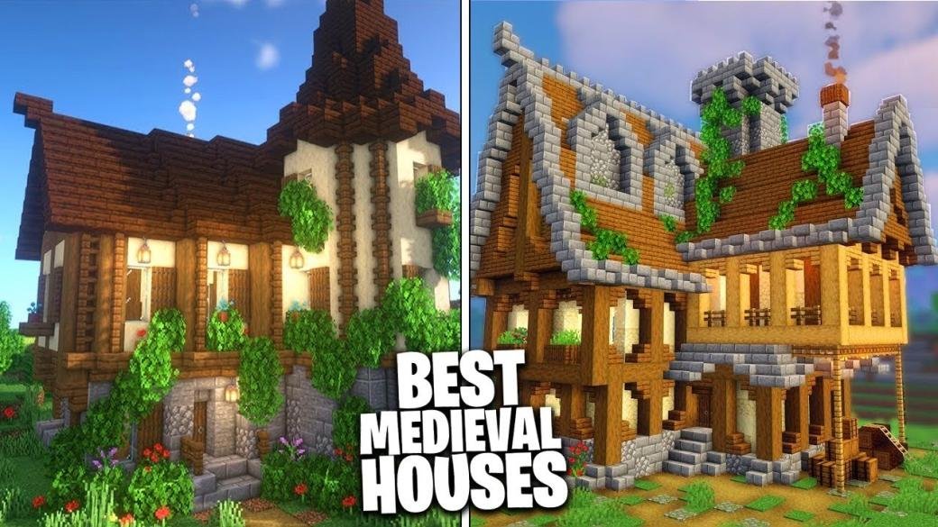 5 BEST Minecraft Medieval Houses for Survival (House Designs) - YouTube