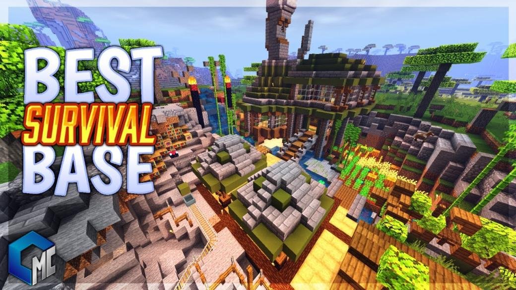 Best Survival Base (Map/Building) | Minecraft PE Maps