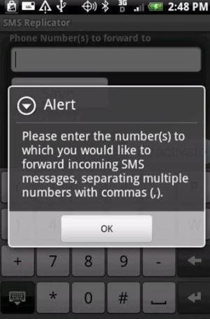 Secret SMS Replicator