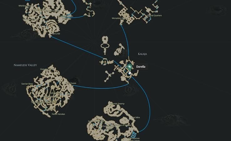 dorella feiton wandering merchant locations lost ark