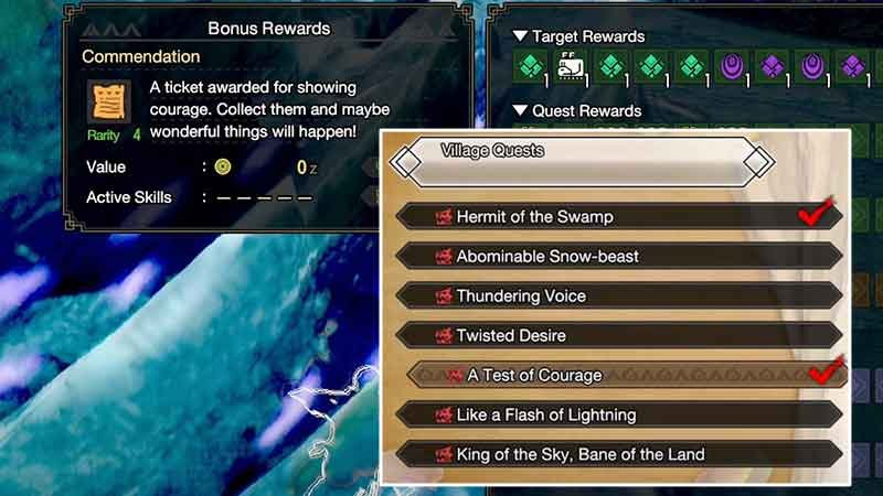 how to get use commendation tickets monster hunter rise (MHR)