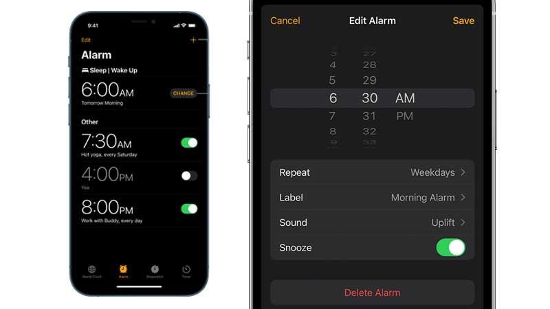alarm volume iphone