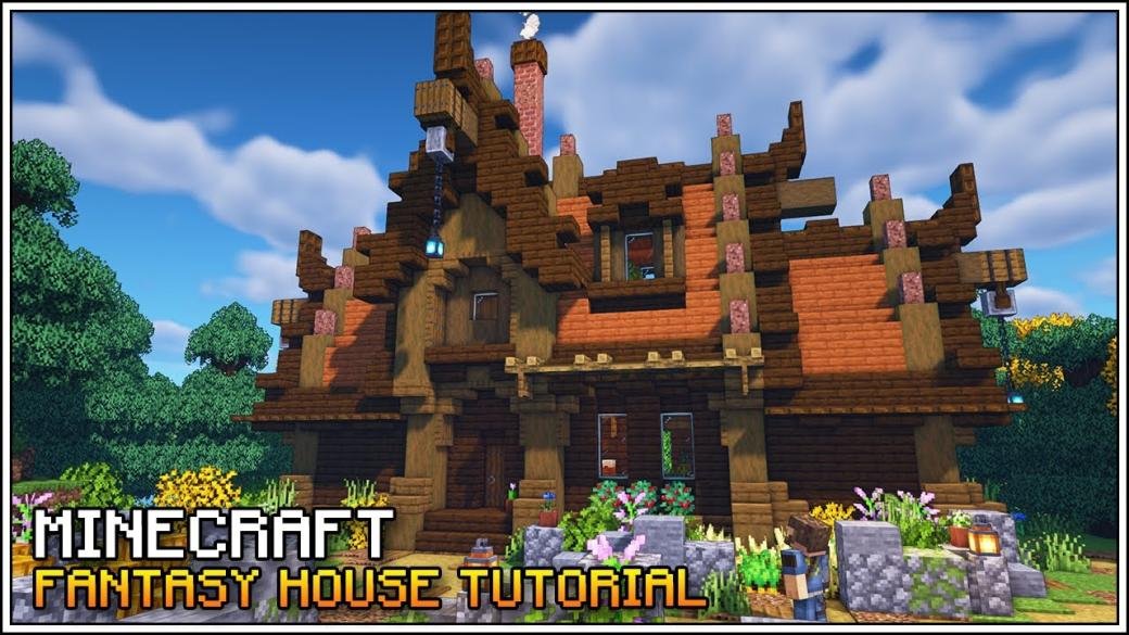 Minecraft 1.16: Fantasy House Tutorial [Autumn Cottage] - YouTube
