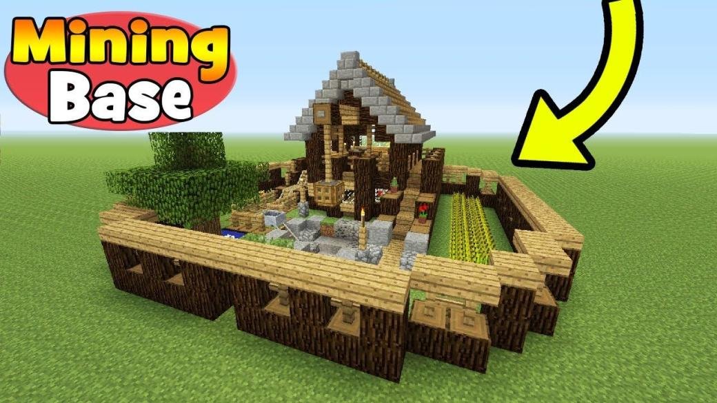 Minecraft Tutorial: How To Make A Mining Base "Survival Base" - YouTube | Minecraft tutorial, Minecraft, Minecraft crafts