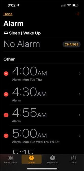 alarm volume iphone