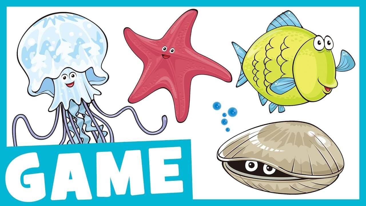 Sea Creatures Musical Memory Game