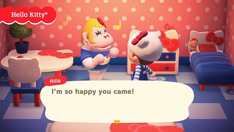 animal crossing new horizons sanrio items furniture list