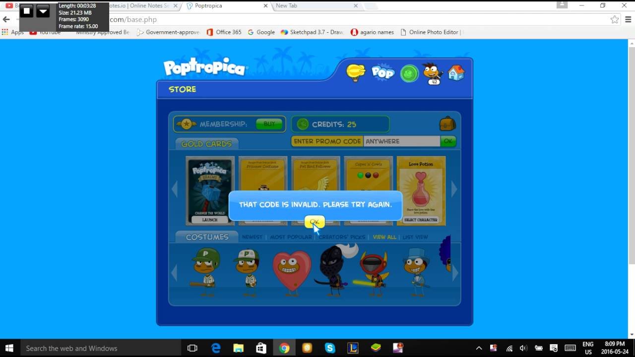 Poptropica Promo Codes