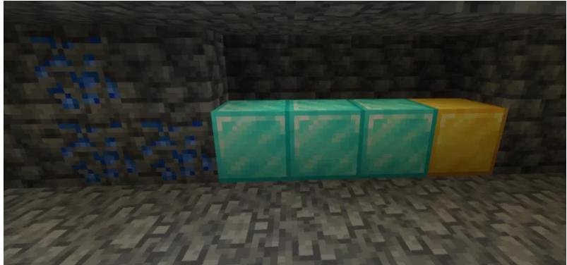 Diamonds in Minecraft