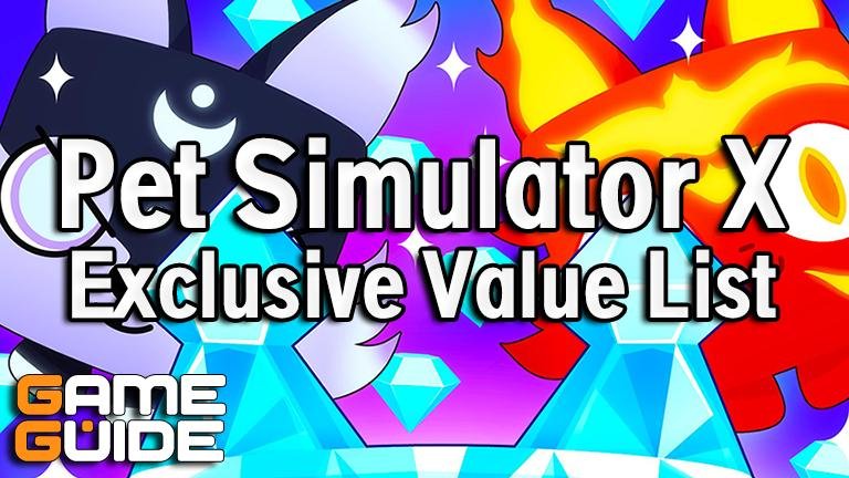pet sim x value list 
