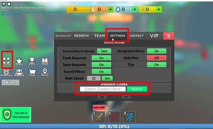 blademaster simulator codes