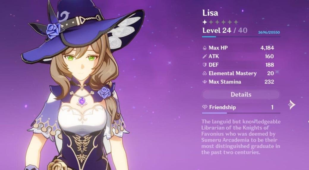 Lisa’s Age in Genshin Impact