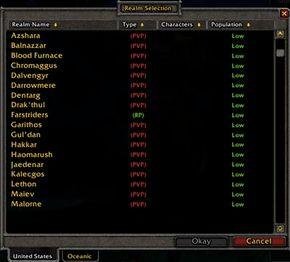 Server Types and Cross-Realm Zones