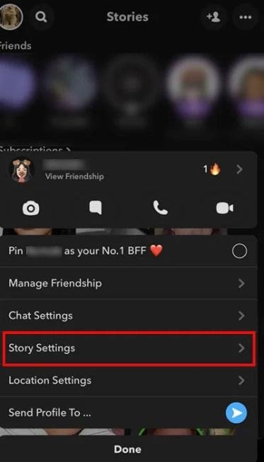 Press-on-the-Story-Settings-option