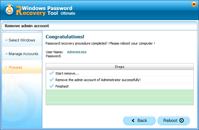 Utilize the Password Reset Tool