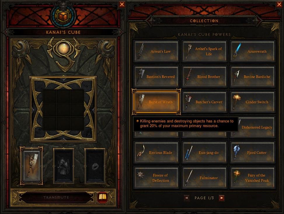 Reforging Legendary in Diablo 3