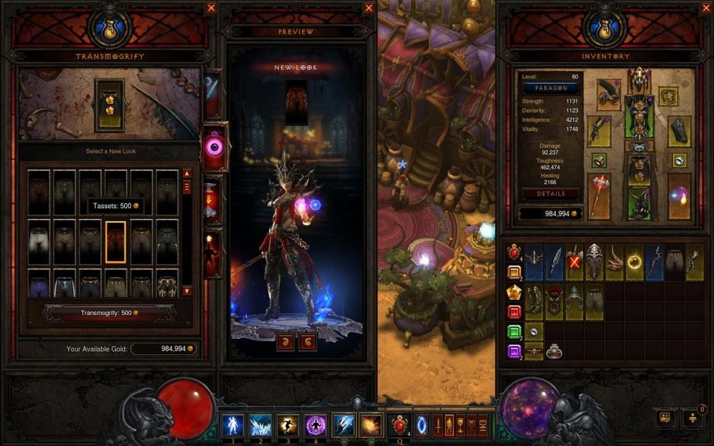 Transmogrification in Diablo 3