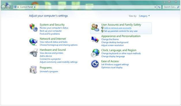 Log in as Administrator Account