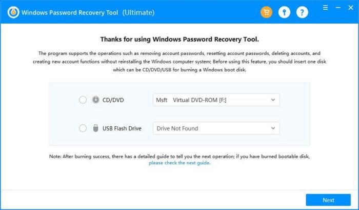windows 10 admin password reset
