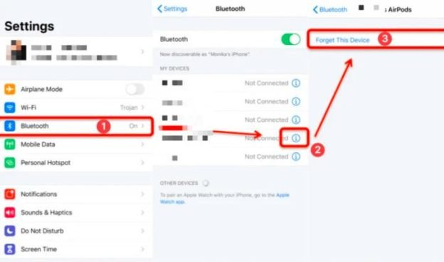 Unpair and Pair your AirPods Again