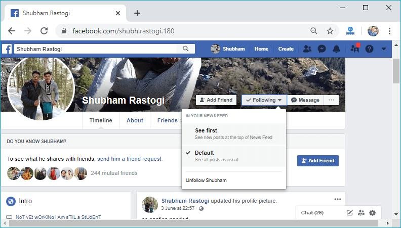 Steps for How to Unfollow Someone on Facebook