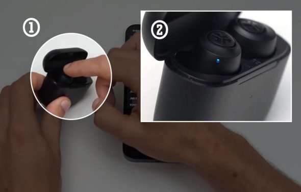 jlab go air pop left earbud not working