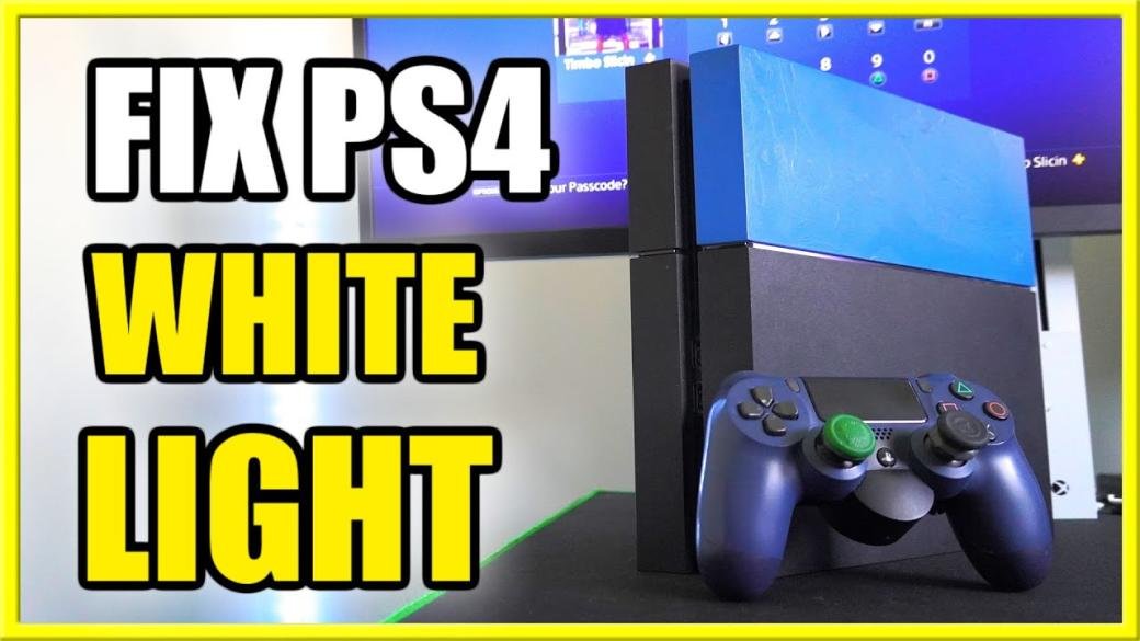 How to Fix WHITE LIGHT on PS4 & PS4 Pro Console (NO Video Signal or Frozen) - YouTube