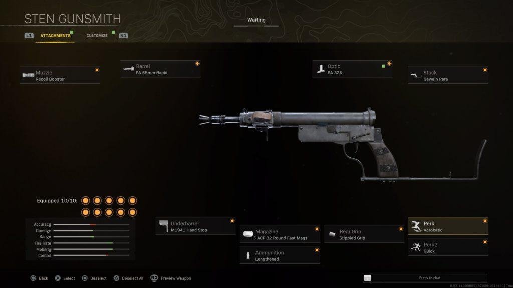 Best Sten Loadout in Warzone