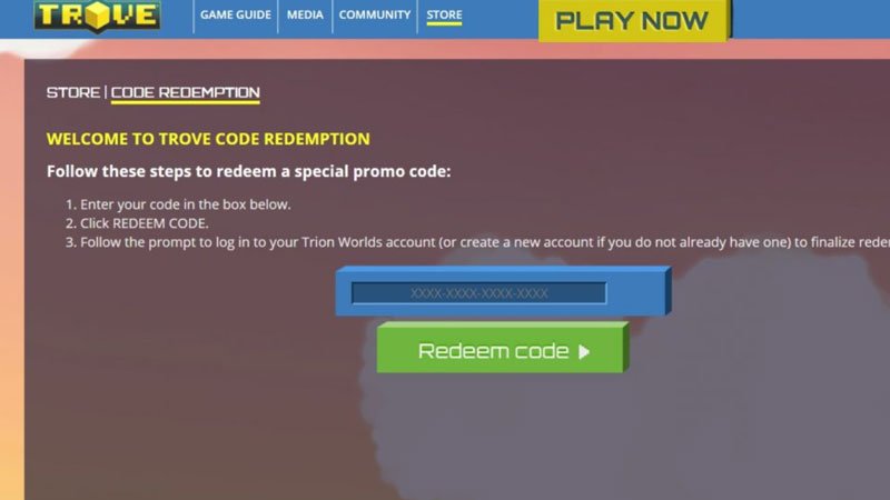 Redeem Trove Promo Codes